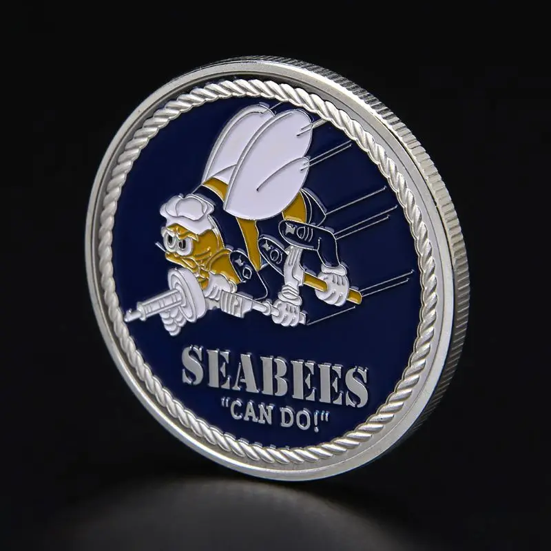 Памятная монета армии США ВМС Seabees коллекция искусство сувенир