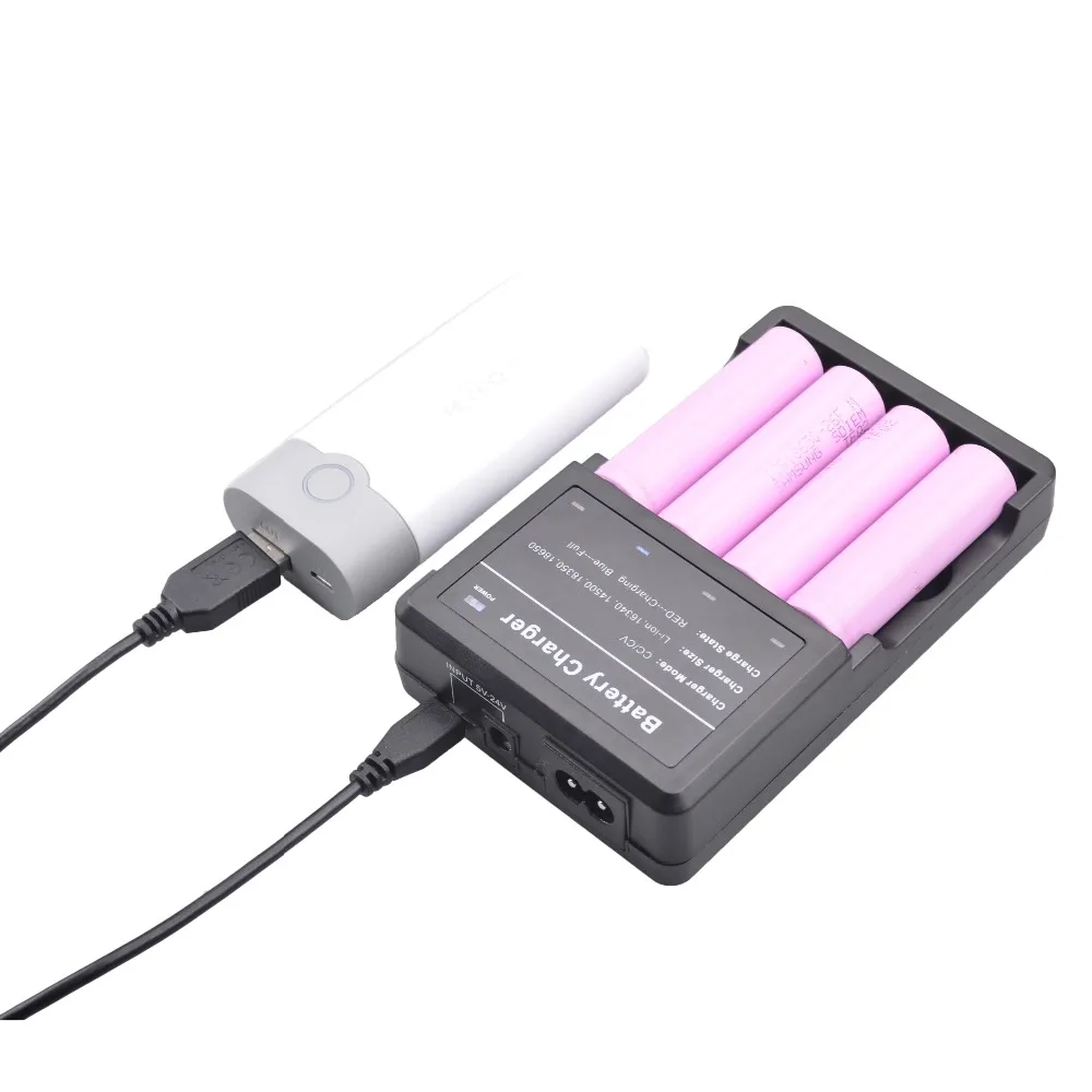 Зарядное устройство US EU UK AU Smart USB зарядное для 18650 18350 16340 14500 совместимая литиевая