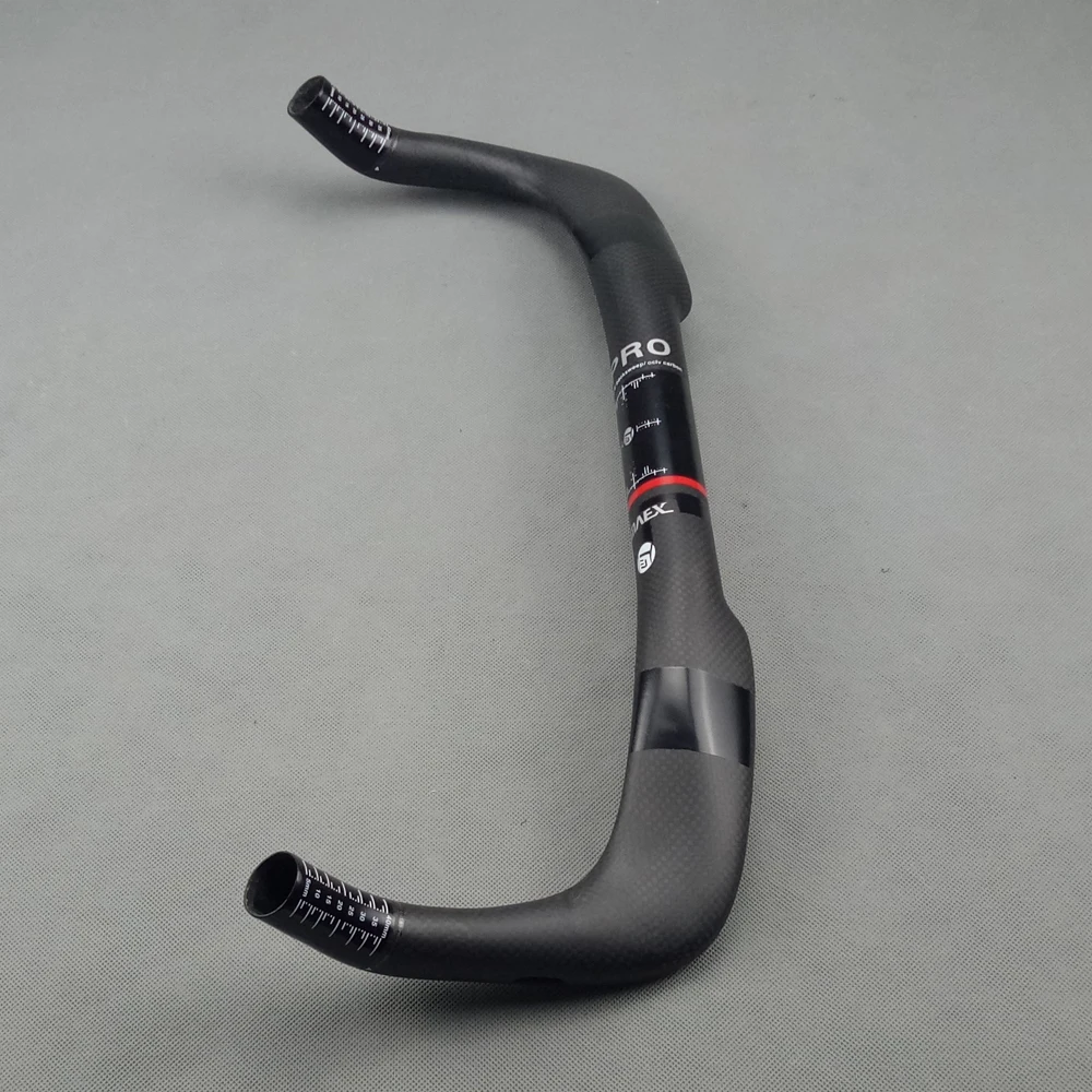 Велосипедный руль Bullhorn Carbon TT Bar дорожный упор велосипедные черные 3K матовые 31