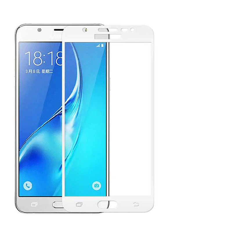 Beira 9H полное покрытие закаленное стекло для samsung Galaxy J3 SM-J330FN J330F J330G защитная пленка Sklo против царапин - Цвет: White