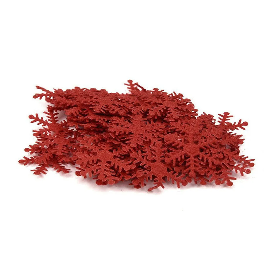 Красные вечерние украшения в виде снежинок С Рождеством и