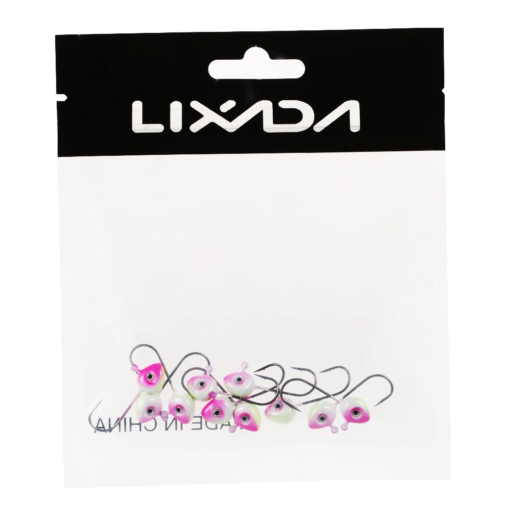 Lixada 10 шт. рыболовные крючки имитация приманки рыболовный крючок с бородкой