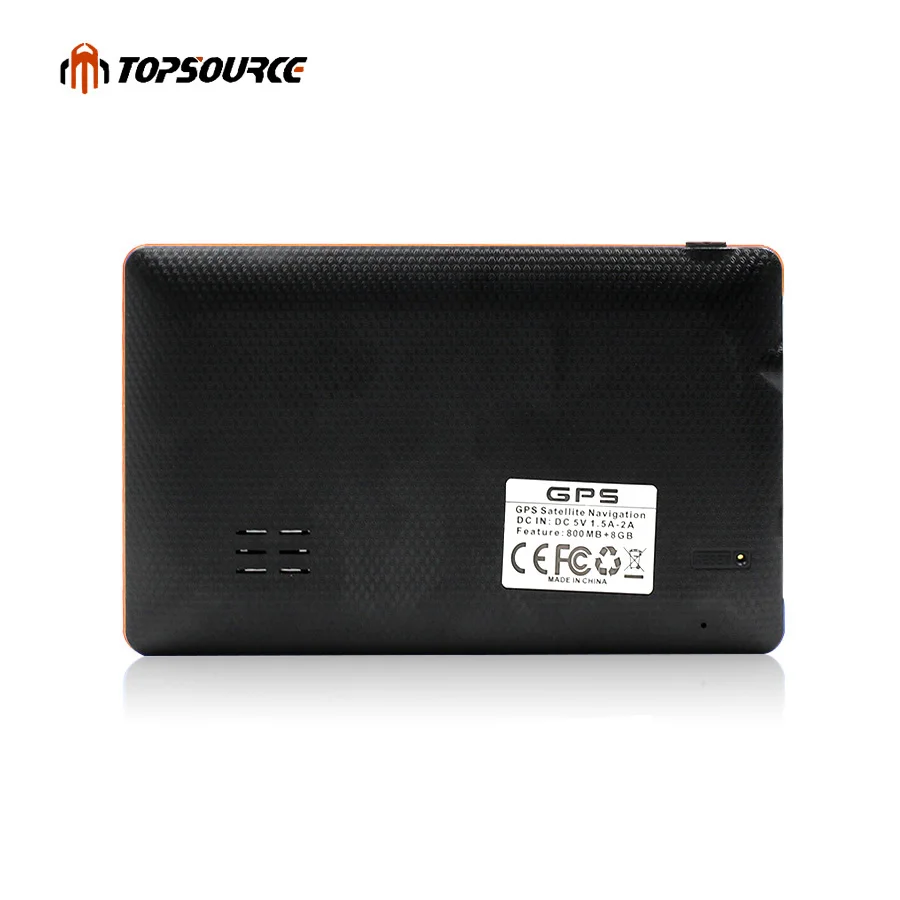Автомобильный GPS навигатор TOPSOURCE 7 дюймовый HD емкостный экран FM встроенный 8 Гб