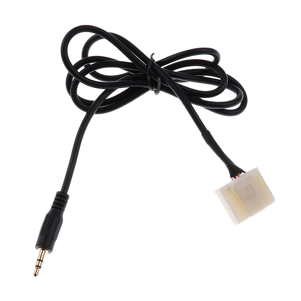 

AUX Audio Input 3.5mm Jack Plug Adapter Connection Cable For Toyota Camry