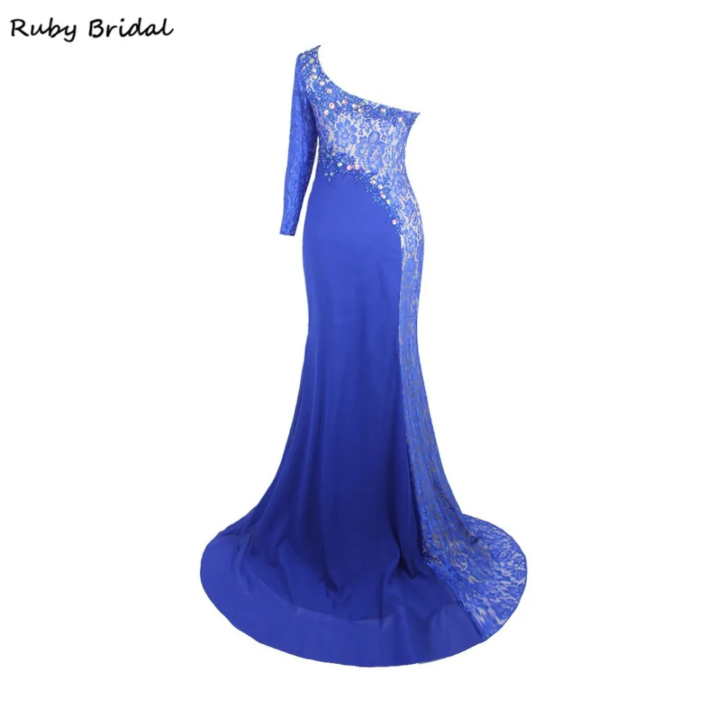 Ruby Bridal 2017 Vestido De Festa платье для выпускного бала голубое шифоновое с аппликацией из