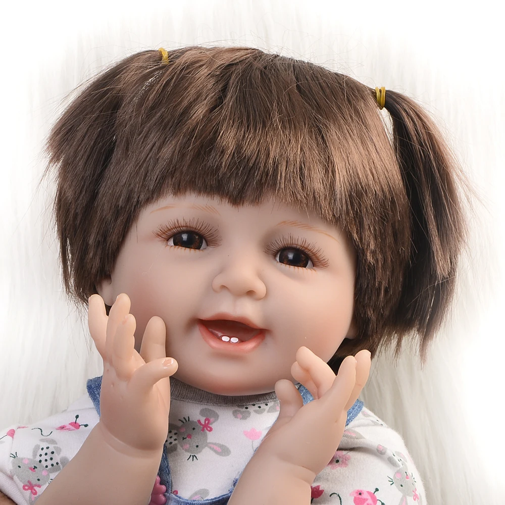 Новые реалистичные 22 дюйма 55 см Bebes Reborn силиконовые детские куклы ручная работа