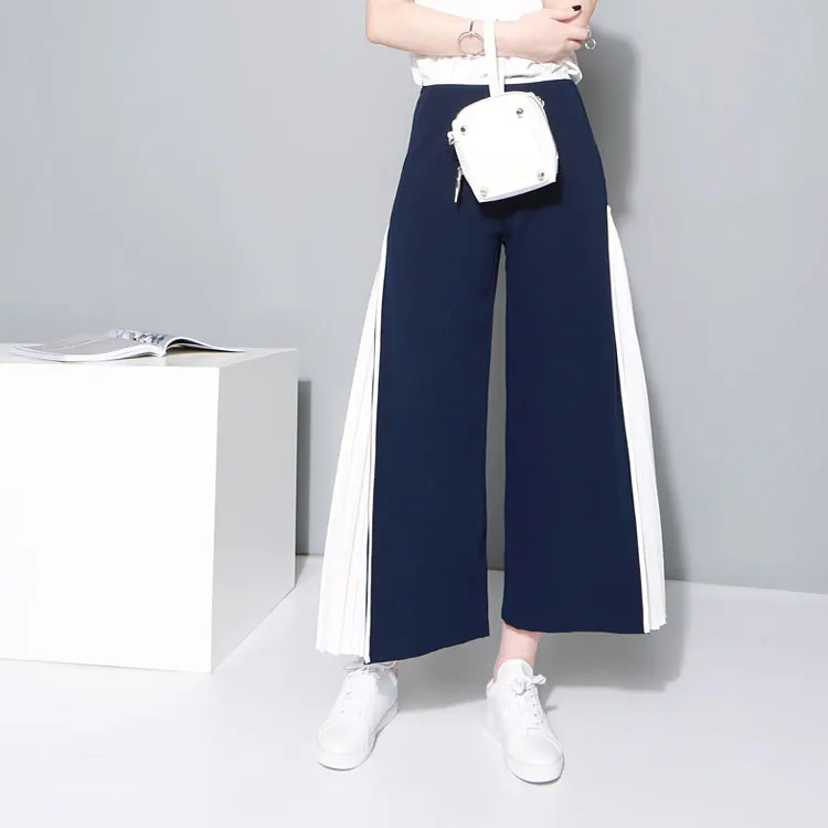 GETSRING женские брюки с широкими штанинами шифоновые свободного кроя уникальной