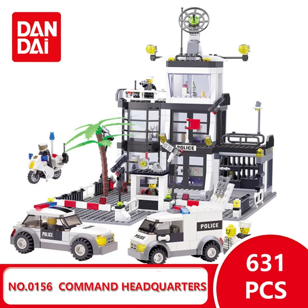 2018 Legoingly Кирпичи Строительные блоки город серии Police штаб квартира модель