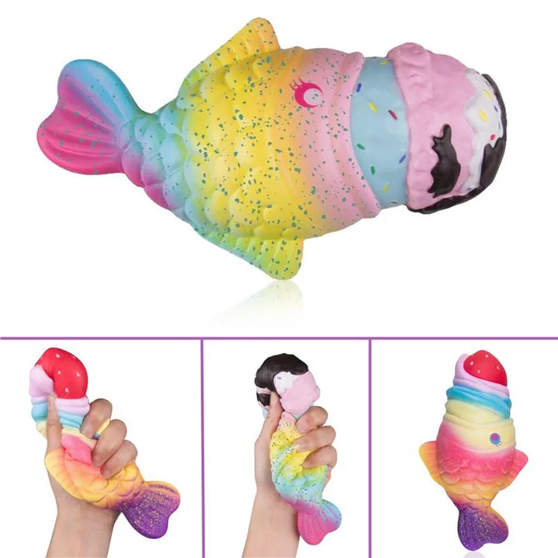 wholesale drop shipping Adorable Galaxy Fish Scented Charm Slow Rising Collection Squeeze Stress Reliever Toys S3MAY30 | Игрушки и хобби