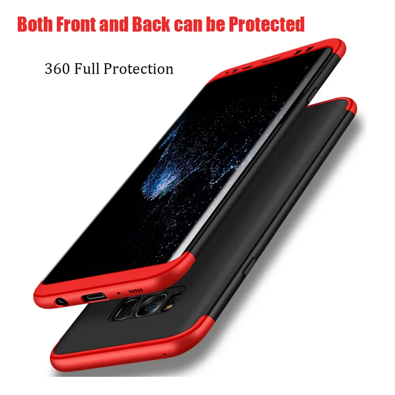 Оригинальный чехол S9plus для Samsung Galaxy S8 S9 + Plus жесткий защитный на 360 градусов