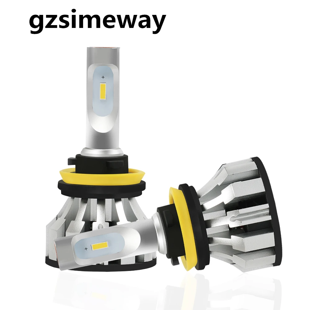 Автомобильные светодиодные фары Turbo led H4 H7 H1 H11 H8 H9 чип CSP H3 HB4 HB3 9006 9005 D1S D2S