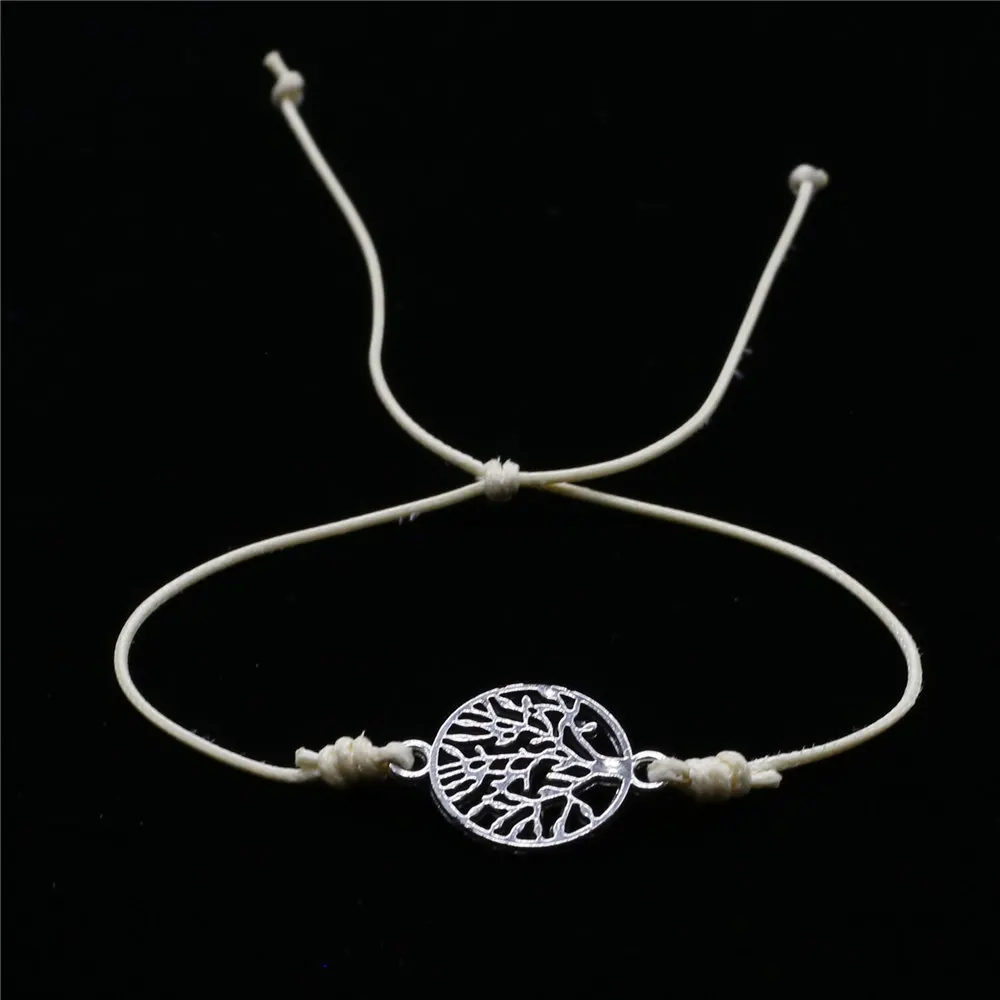 Friendship Make a Wish Couple Bracelet Femme Love String Rope Flower Charm Ankle Bracelets For Women Jewelry Accesorios Bijoux | Украшения