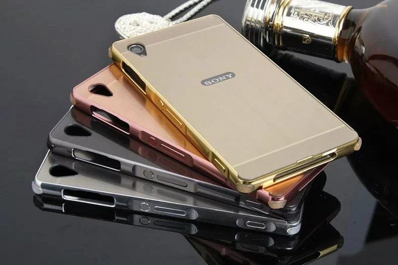 Роскошный противоударный чехол для sony Xperia Z1, Z2, Z3, Z4, Z5, металлический бампер, матовая задняя крышка из поликарбоната, Жесткий Чехол для sony Xperia Z1, Ультратонкий чехол