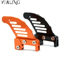 motorcycle cnc aluminum orange autobike rear brake disc guard potector for 400 xcw 2007 2014 400 exc 2004 2005 2006