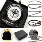 Классический анимационный цельнометаллический алхимик, Мультяшные антикварные карманные часы, подарочный набор с цепочкой и ожерельем, мужские и женские часы