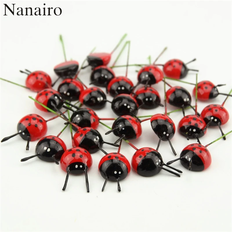 Лидер продаж наклейки в виде божьей коровки для детей 10 шт./упак. пластиковые