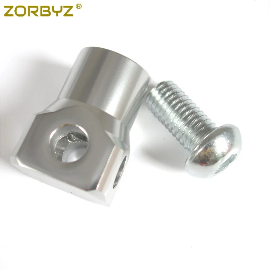 ZORBYZ серебристый Нижний Кронштейн для фары мотоцикла держатель кронштейн