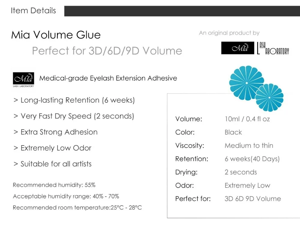 Клей для наращивания ресниц Mia объем 10 мл | Красота и здоровье