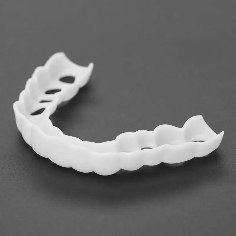 Многоразовый чехол для зубов регулируемый гибкий отбеливающий накладные зубы