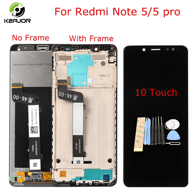 Дисплей для Xiaomi Redmi Note 5 Pro сенсорный экран дигитайзер сборка замена экрана 5/Note