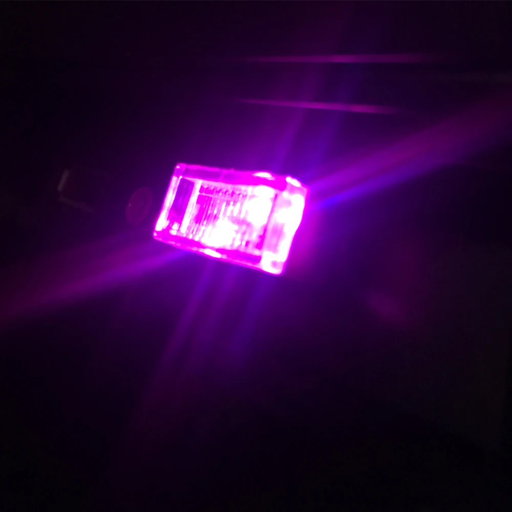 10 шт./компл. Автомобильный USB светодиодный атмосферный свет авто ПК декоративные