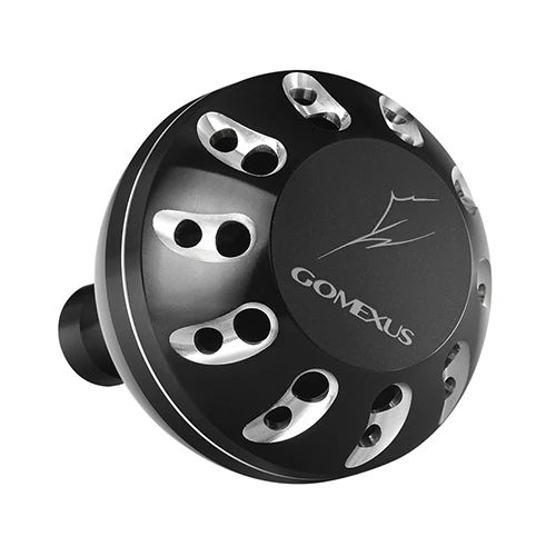 Gomexus силовая ручка для Shimano Стелла SW Катушка Ручка B 45 мм металлическая круглая рукоятка - Цвет: 45mm black silver