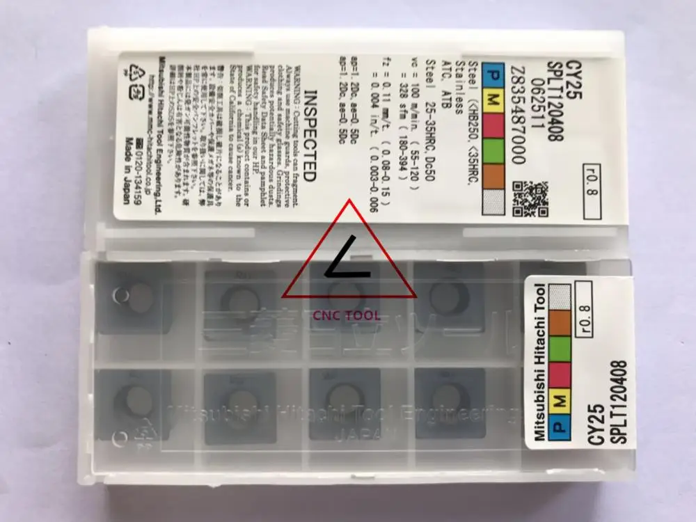 

SPLT120408 CY25 10 шт. Hitachi Высокопроизводительные режущие Индексируемые вставки с ЧПУ