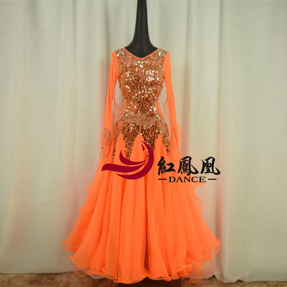 Стандартное бальное платье для женщин Новинка 2018 на заказ с высоким воротником и