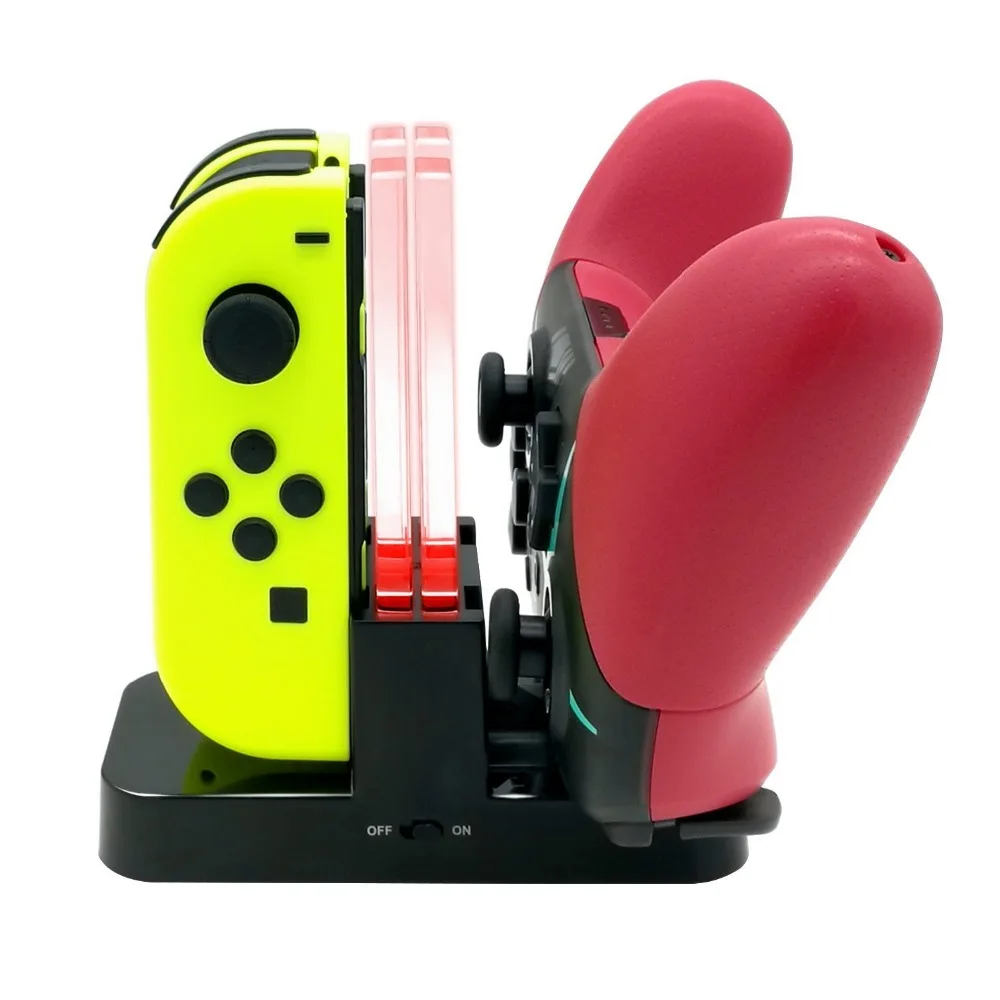 Профессиональный контроллер и зарядная док станция Joy con для главного