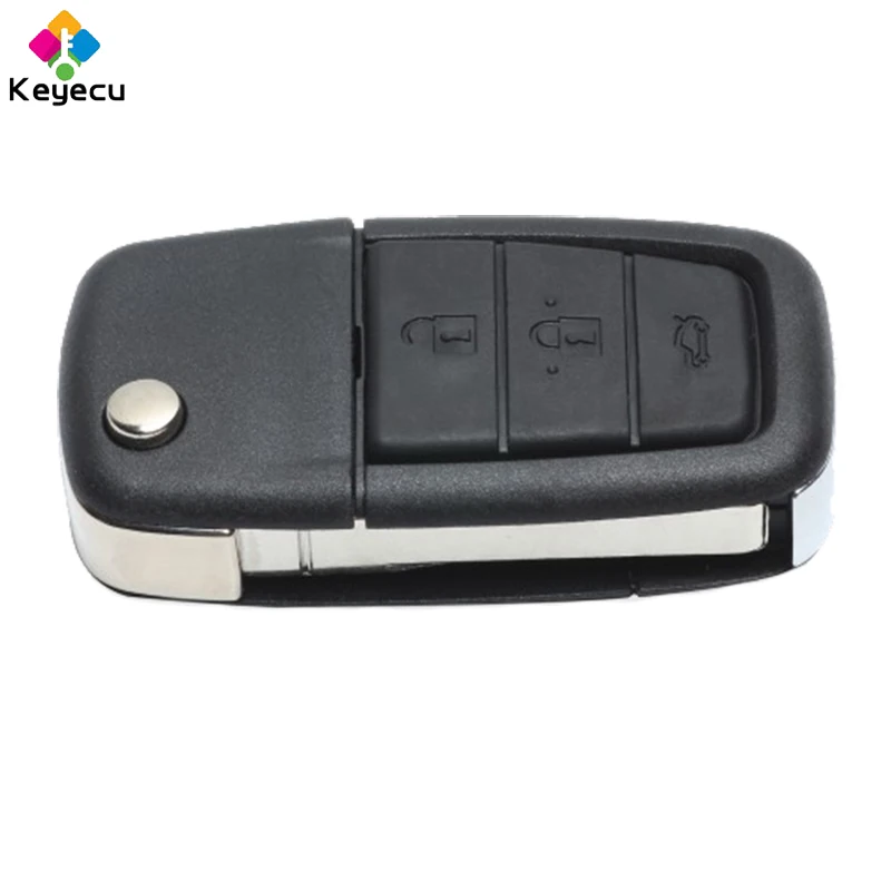 

KEYECU Replacement Flip Remote Key- 3+1/ 4 Buttons & 315MHz/ 433MHz & ID46 Chip- FOB for Pontiac G8 2008-2009 FCC ID: 0UC6000083