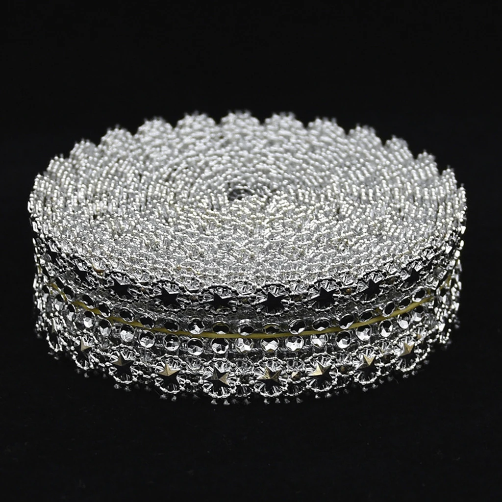 5 ярдов стразы лента сверкающая сетка для украшения своими руками декоративно