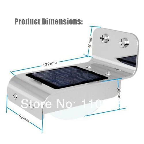 60 шт./лот Уличный настенный светильник с датчиком движения 3 режима