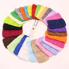 4 шт.лот 14*7 см детские вязаные крючком волосы с высокоэластичным однотонным тканым ремнем, топы-пачки, нагрудная юбка сделай сам для маленьких девочек, юбка-пачка