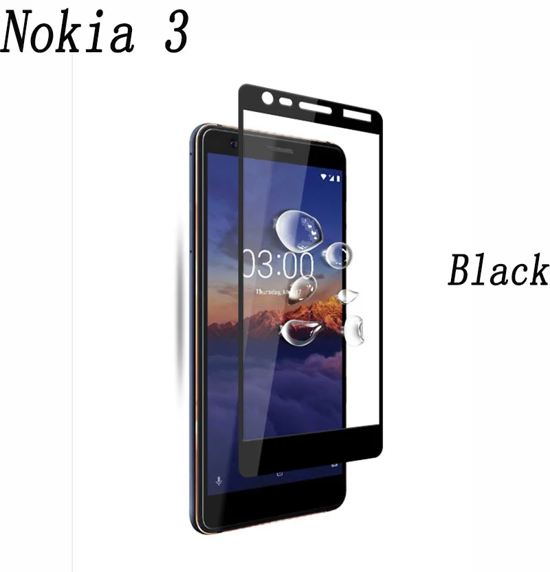 Защитное стекло закаленное 2.5D 9H для Nokia 1 3 7 2 5 6 Plus X5 X6 | Мобильные телефоны и