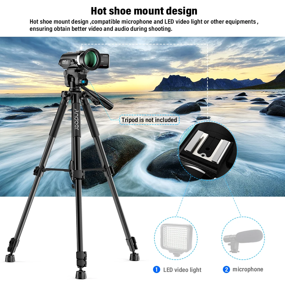Andoer FHD 1080P Портативная Цифровая видеокамера Camecorder инфракрасное ночное видение 3," Вращающийся ЖК-экран 24MP 16X цифровой зум