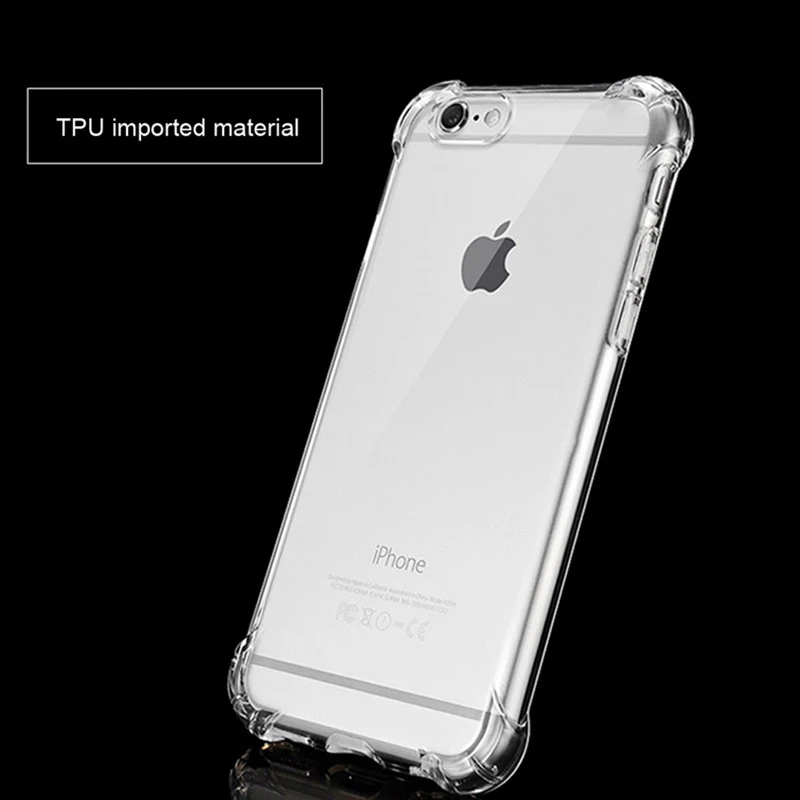 Противоударный Прозрачный чехол для телефона для iPhone 11 чехол для iPhone XR чехол мягкий чехол для iPhone 7 8 6 6s Plus 5 5S SE 11 Pro X XS Max чехол