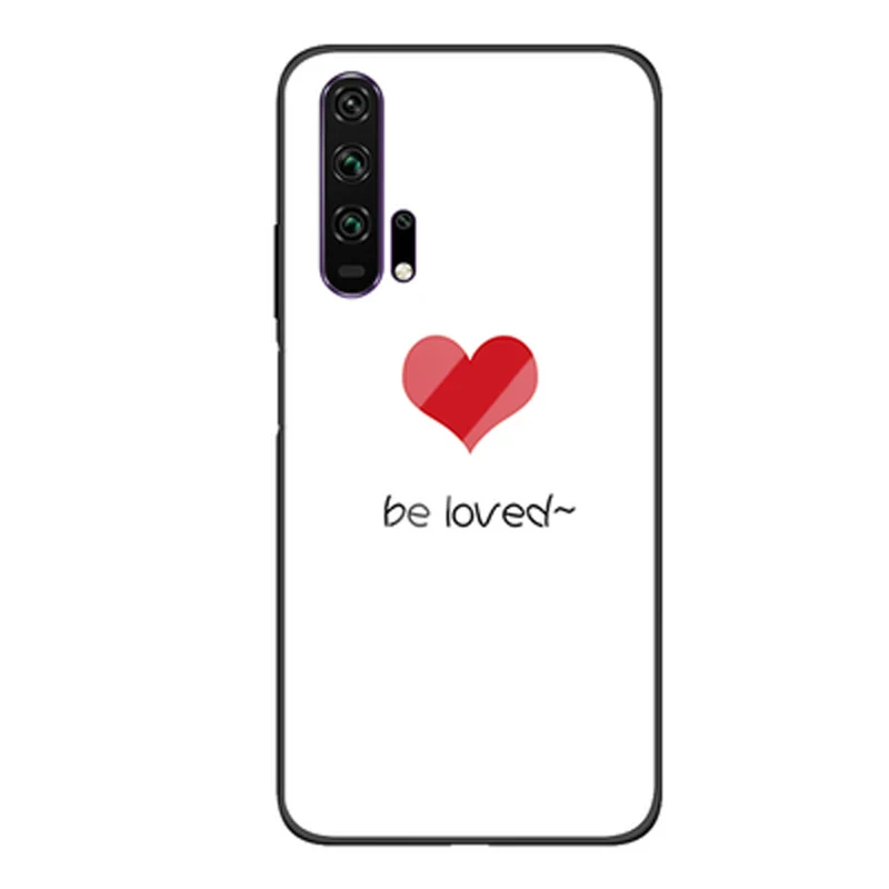 Для huawei Honor 20 pro Чехол 6,2" черный цвет Закаленное стекло чехол для телефона Honor 20pro корпус Honor20 pro градиентный стеклянный корпус