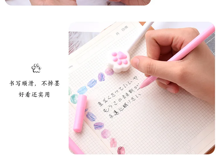 Горячее предложение Новая шариковая ручка для немой собаки Kawaii креативные милые черные чернильные инструменты студенческие канцелярские принадлежности