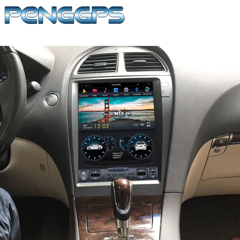 12,1 дюймов Tesla стиль ips экран автомобиля gps для Lexus ES ES240 ES350 2006-2012 навигация без DVD плеер Android 4K стерео головное устройство