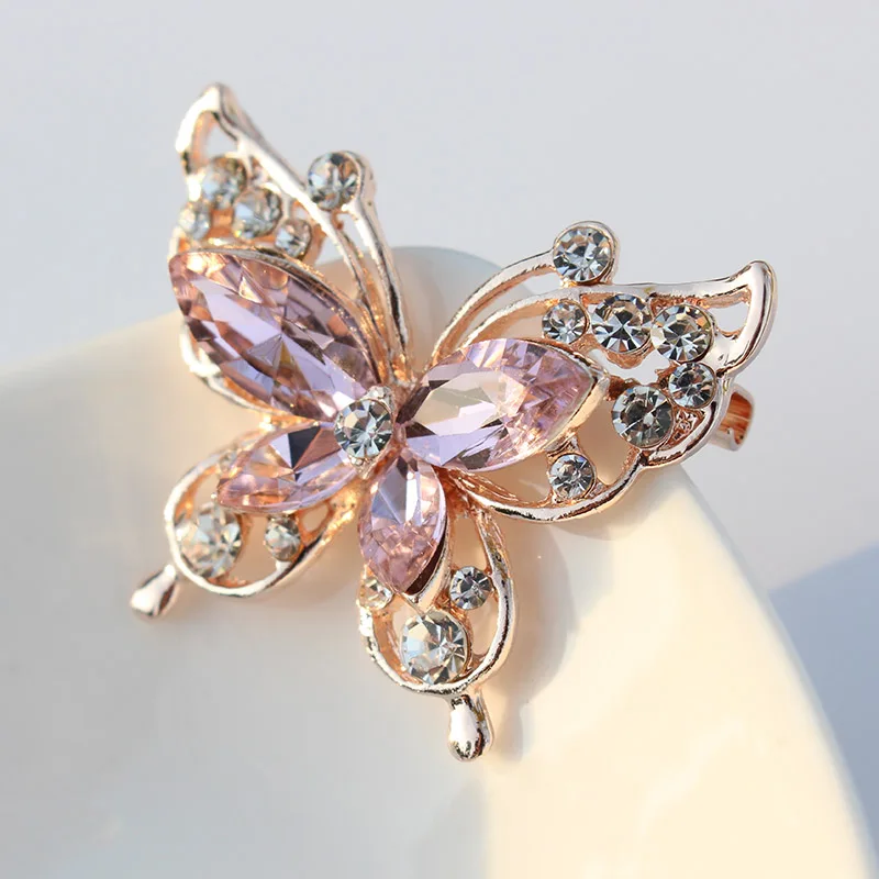 TODOX брошь новая мода красота для женщин золото цинковый сплав кристалл