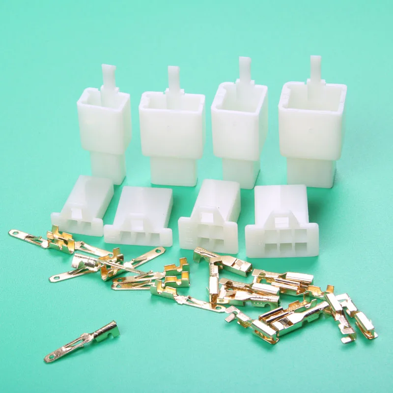 Авто разъем 2 8 мм Электрический провод Наборы 3 4 6 способ Мотоцикл авто