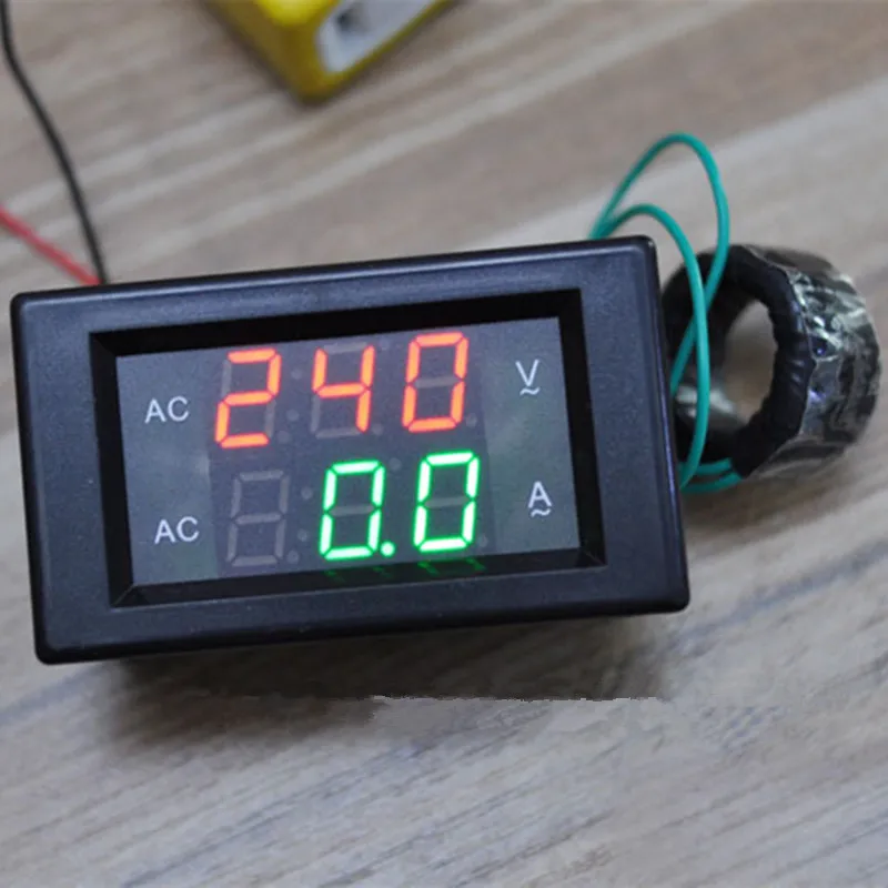 

Digital Current Meter Volt Amp Voltage Ampere Panel Meter Voltmeter Ammeter Ampermeter Led AC80-300V AC 0-100A