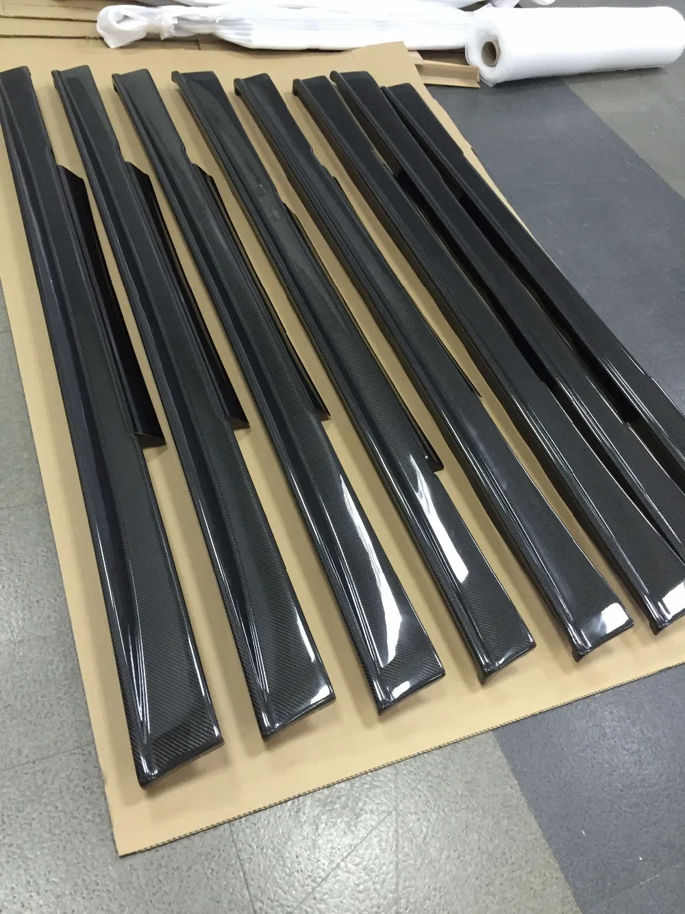 2008-2014 GTR R35 GT-R боковые юбки // ZE стильные из углеродного волокна для Nissan Skyline |