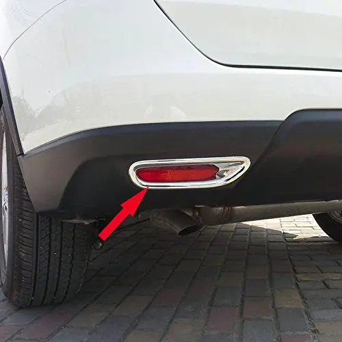 Хромированная задняя противотуманная фара Крышка лампы подходит для Nissan X Trail Rogue