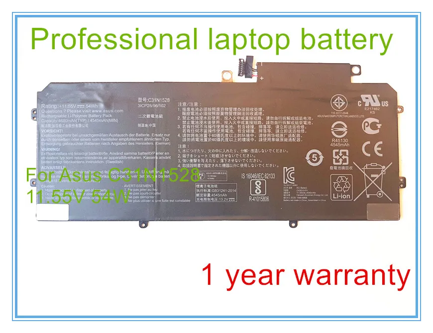 Оригинальный аккумулятор 54Wh C31N1528 для UX360 UX360CA C4008T C4028T C4041T FC060T UBM1T 0B200 00730200|battery