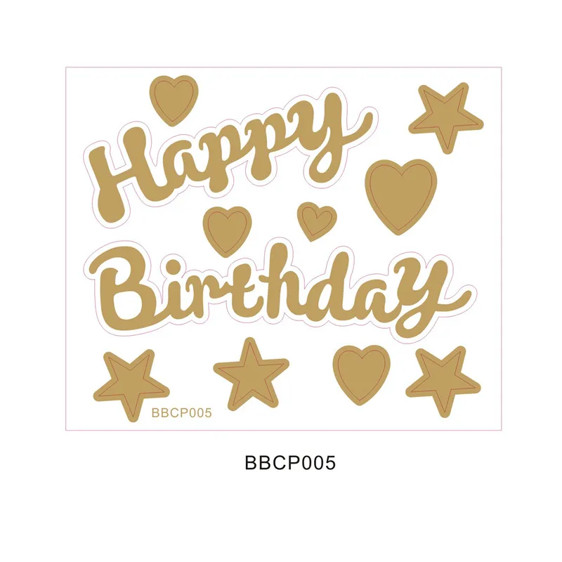 DIY Gold Letter Happy Birthday Clear Helium Balloon PVC Inflatable Air Balloon for Wedding Birthday Party Baby Shower Decoration - Цвет: gold 5