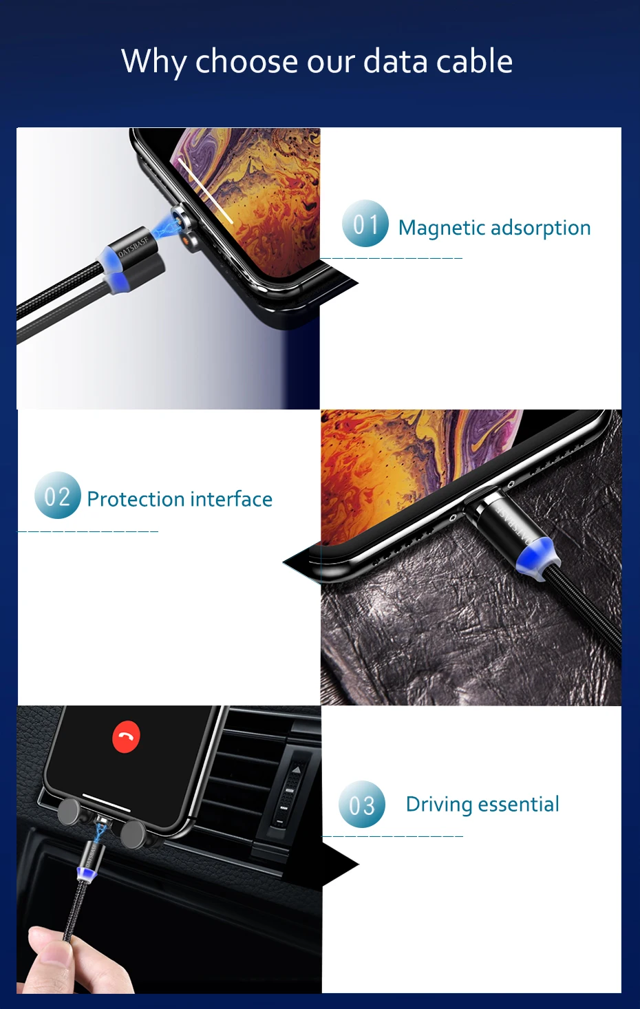 Oatsbasf Магнитный USB кабель для iPhone Micro USB кабель USB C магнит зарядное устройство нейлоновый кабель для redmi note 7 huawei p30