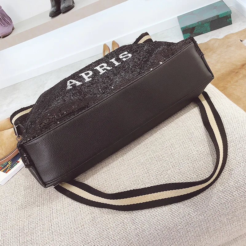 Женские сумки с блестками женские большой вместимости верхней ручкой