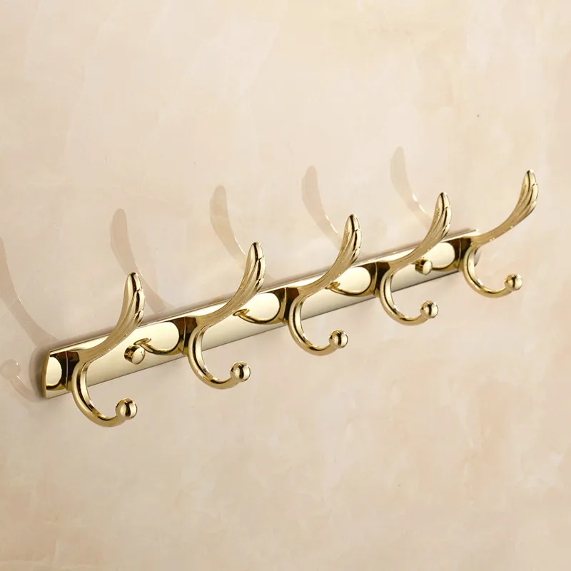 

European Golden Towel Rack Bathroom Hardware Pendant Bathroom Rack Door Back Cloak Hook ZP2281059