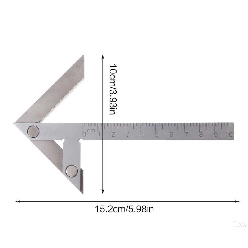 

Centering Square 100*70mm Gaging Center Gauge Round Bar Marking Center Finder